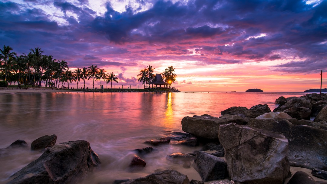 Beach Sunset Wallpaper for Desktop and Mobiles Google Plus Cover Photo - HD  Wallpaper 