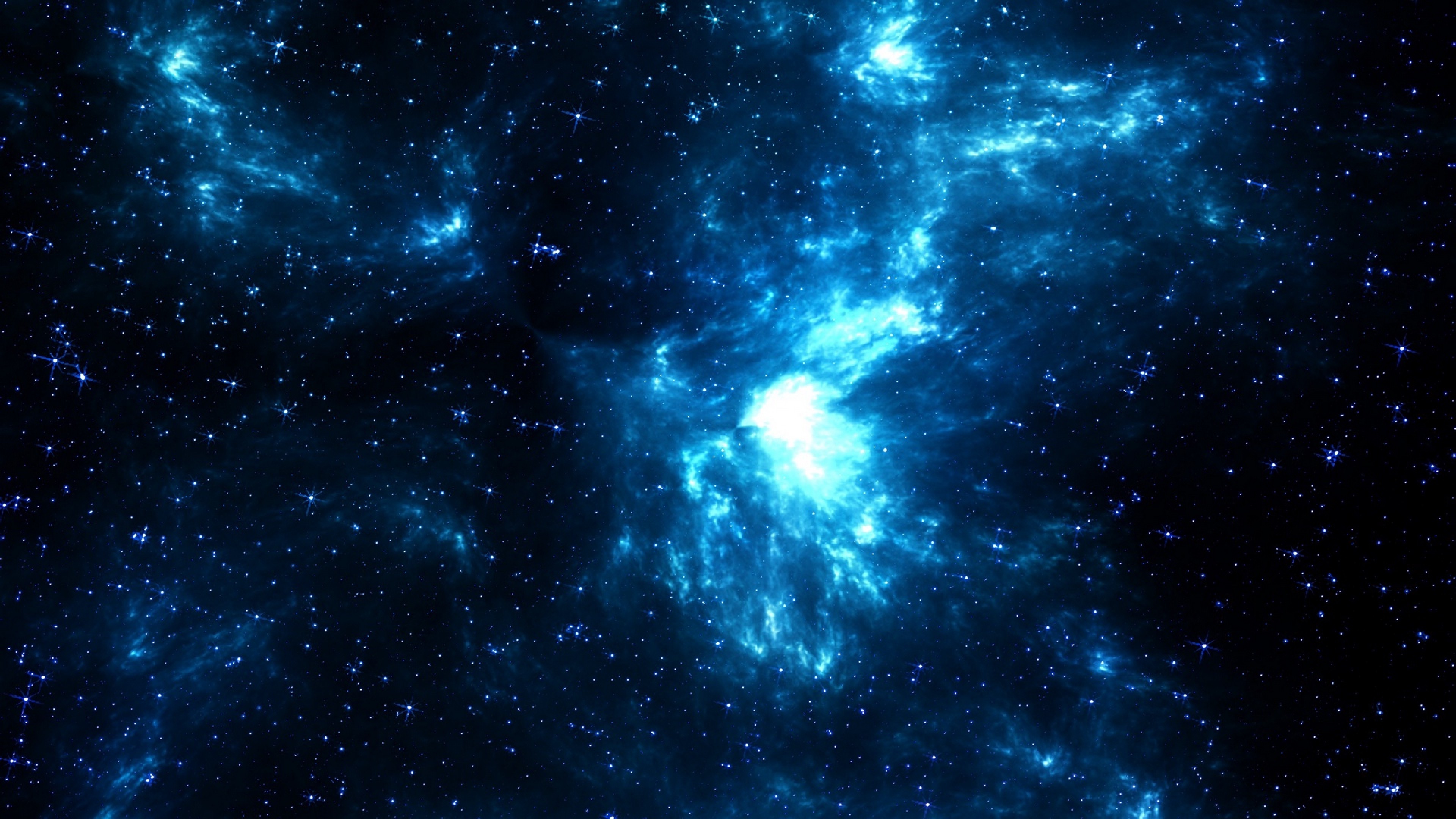 Blue dark galaxy HD Wallpaper 4K Ultra HD - HD Wallpaper 