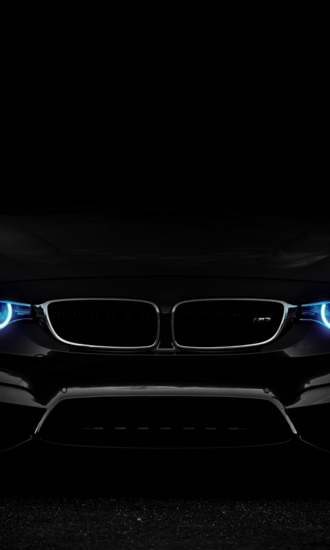 BMW headlights at the dark HD Wallpaper 480x800 - HD Wallpaper - Wallpapers .net