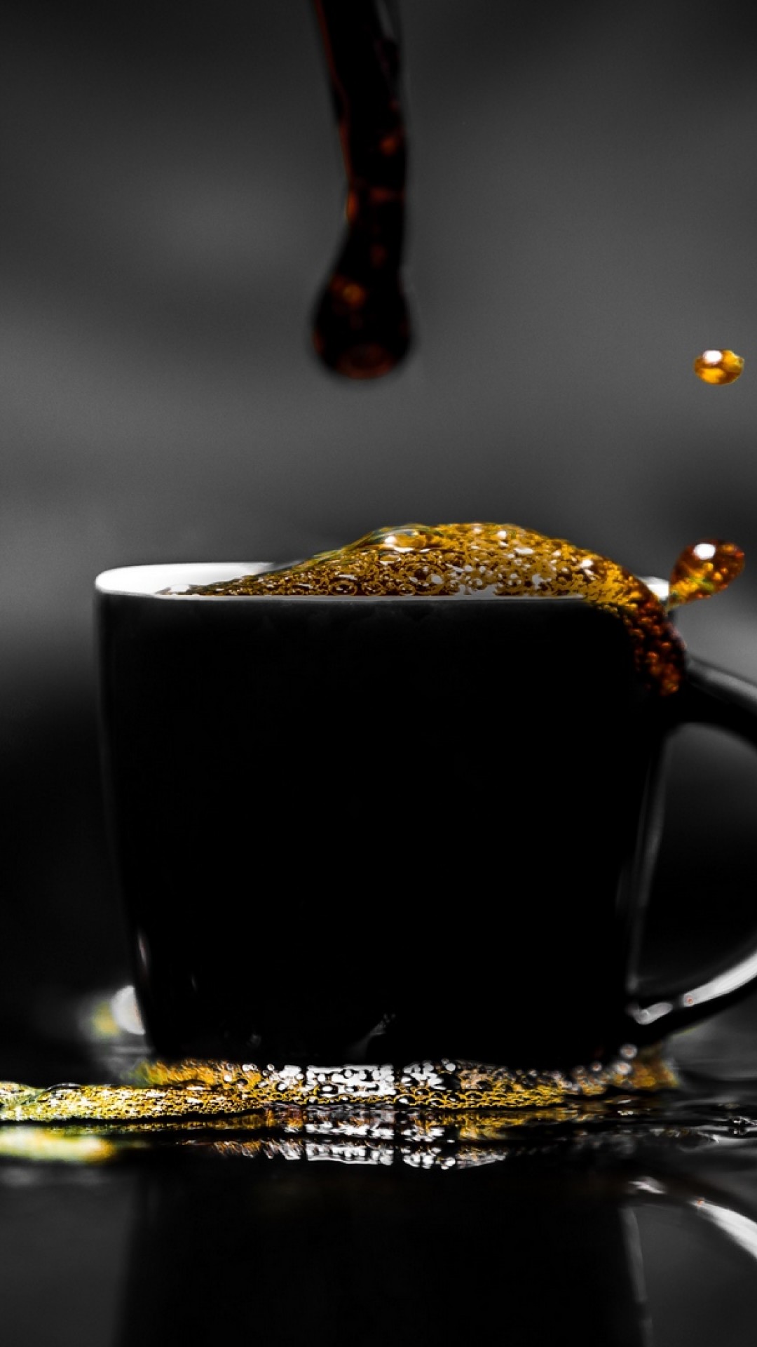 Cup of dark coffee HD Wallpaper iPhone 6 / 6S Plus - HD Wallpaper -  