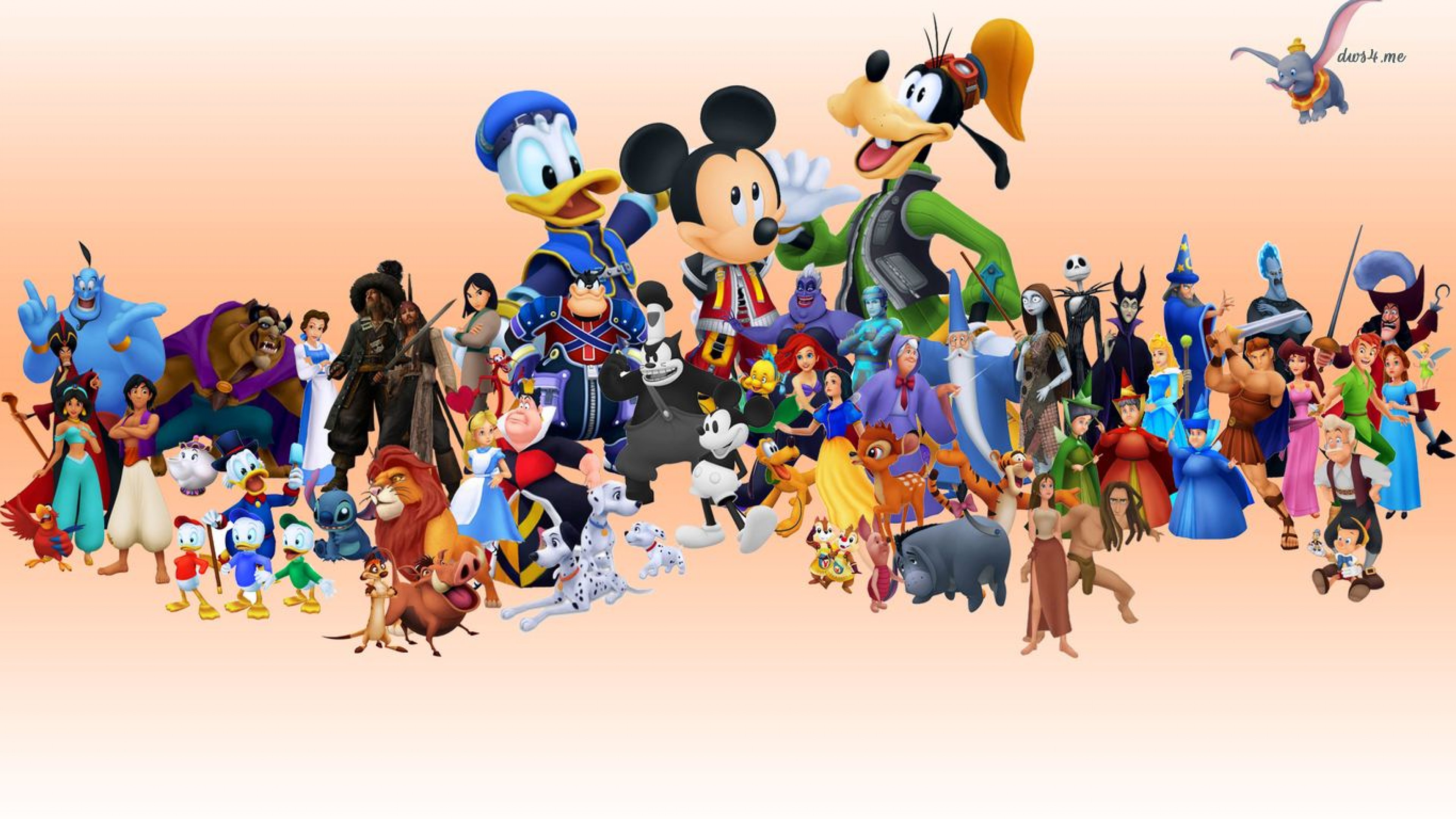 Disney World Characters Hd Wallpaper for Desktop and Mobiles 4K Ultra HD -  HD Wallpaper 