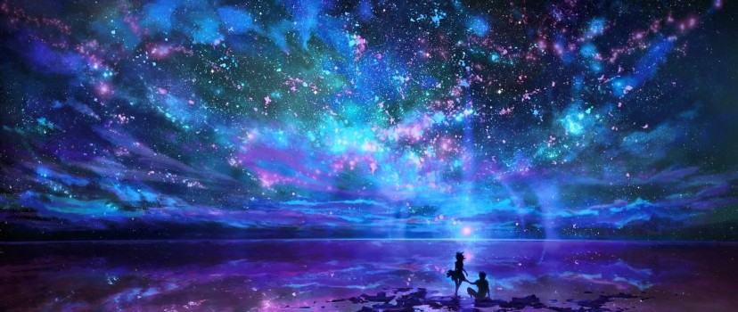 Free Download HD Lovers in Fantasy World Wallpaper Facebook Cover Photo -  HD Wallpaper 