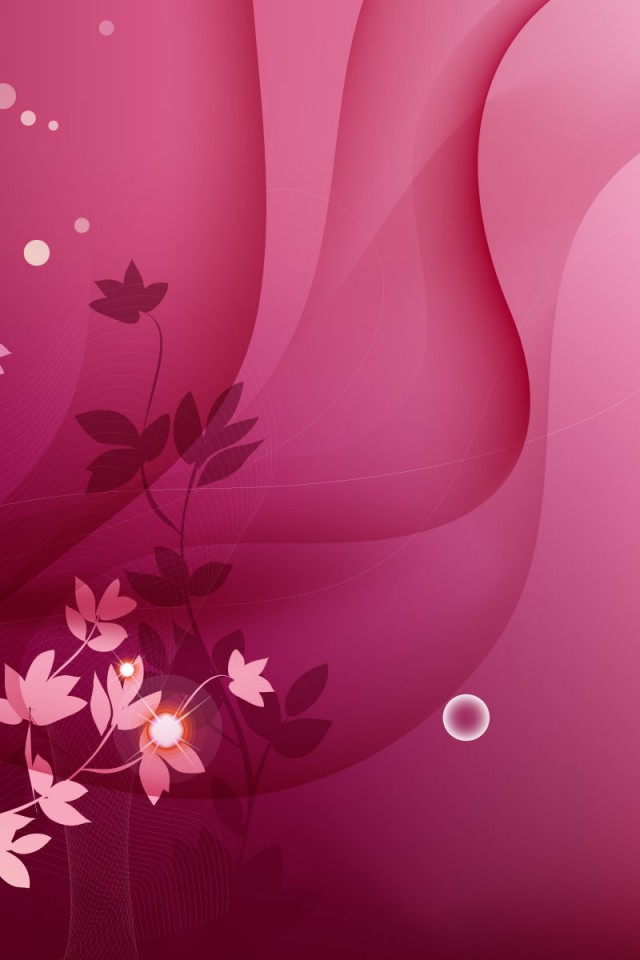 Free Download Pink Flower Vector Background Wallpaper for Desktop and  Mobiles iPhone 4 / 4S / iPod - HD Wallpaper 