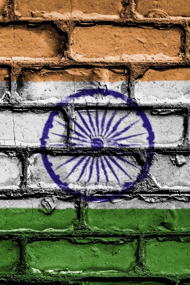 Indian flag paint HD Wallpaper iPhone 4 / 4S / iPod - HD Wallpaper -  