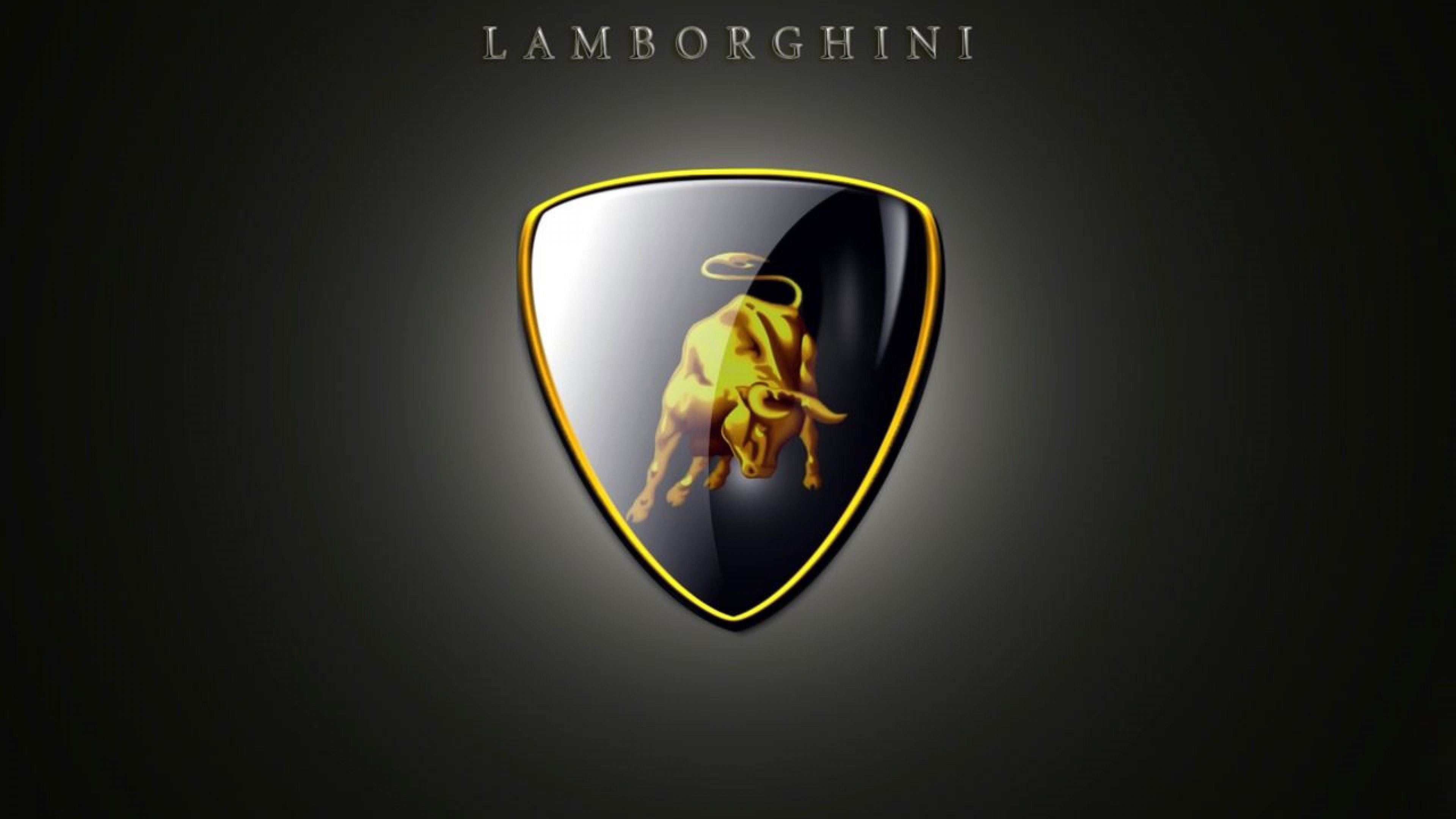 Lamborghini Logo 3D and Hd Wallpaper for Desktop and Mobiles 4K Ultra HD - HD  Wallpaper 