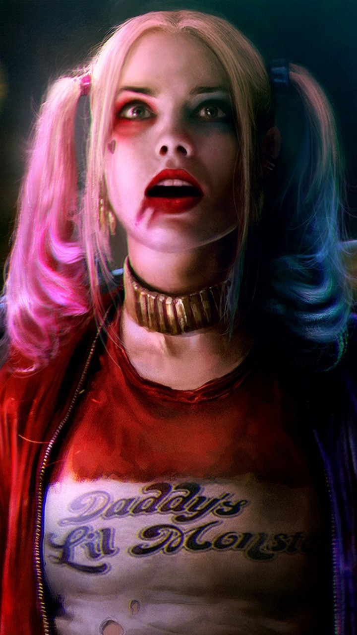 Margot Robbie Harley Quinn & Joker Wallpaper for Desktop and Mobiles  720x1280 - HD Wallpaper 