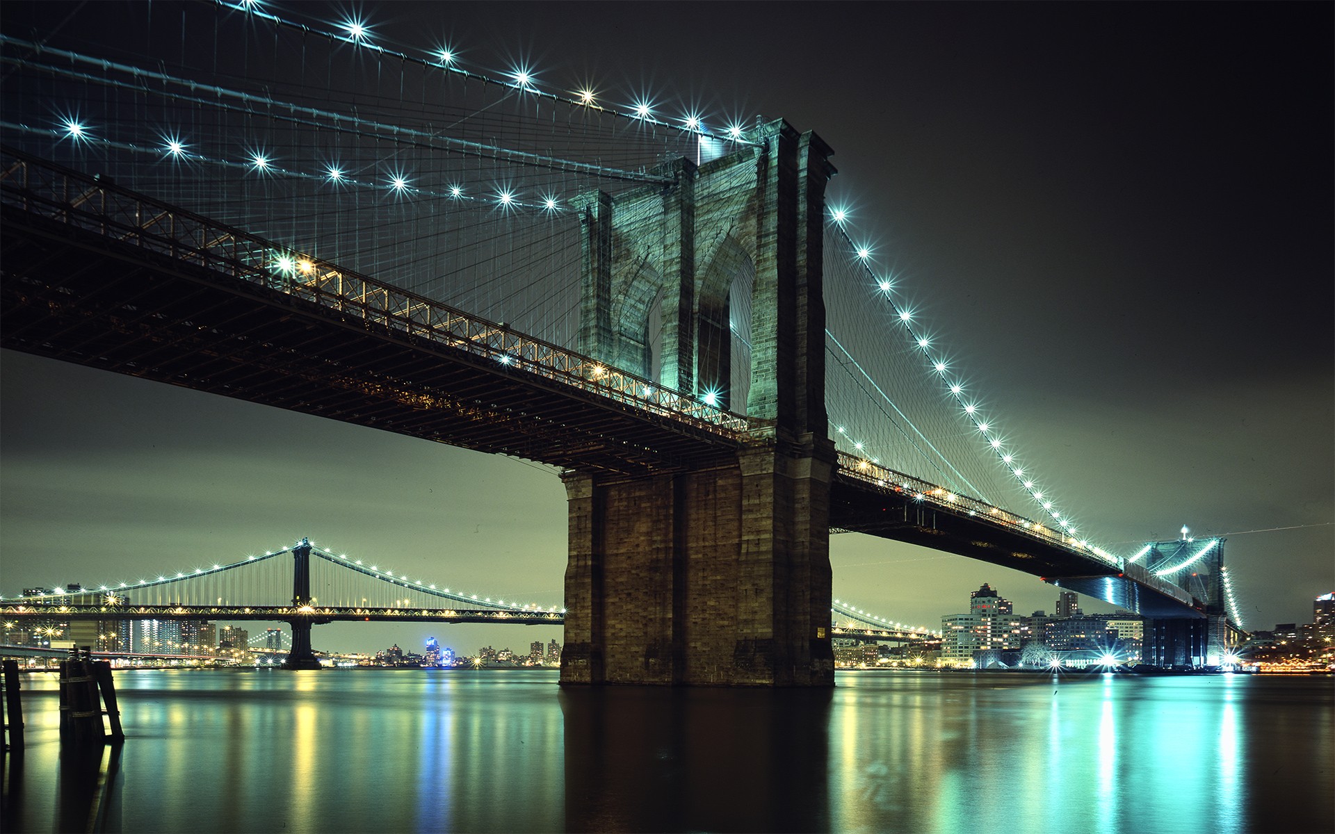 New York Brooklyn Bridge Wallpaper for Desktop and Mobiles 1920x1200 - HD  Wallpaper 