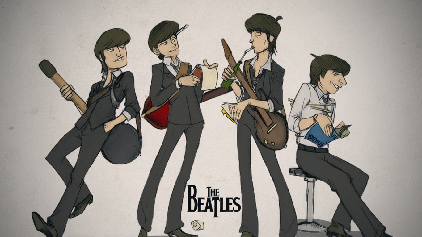 The Beatles Hd Wallpaper For Desktop And Mobiles 1366x768 Hd Wallpaper Wallpapers Net