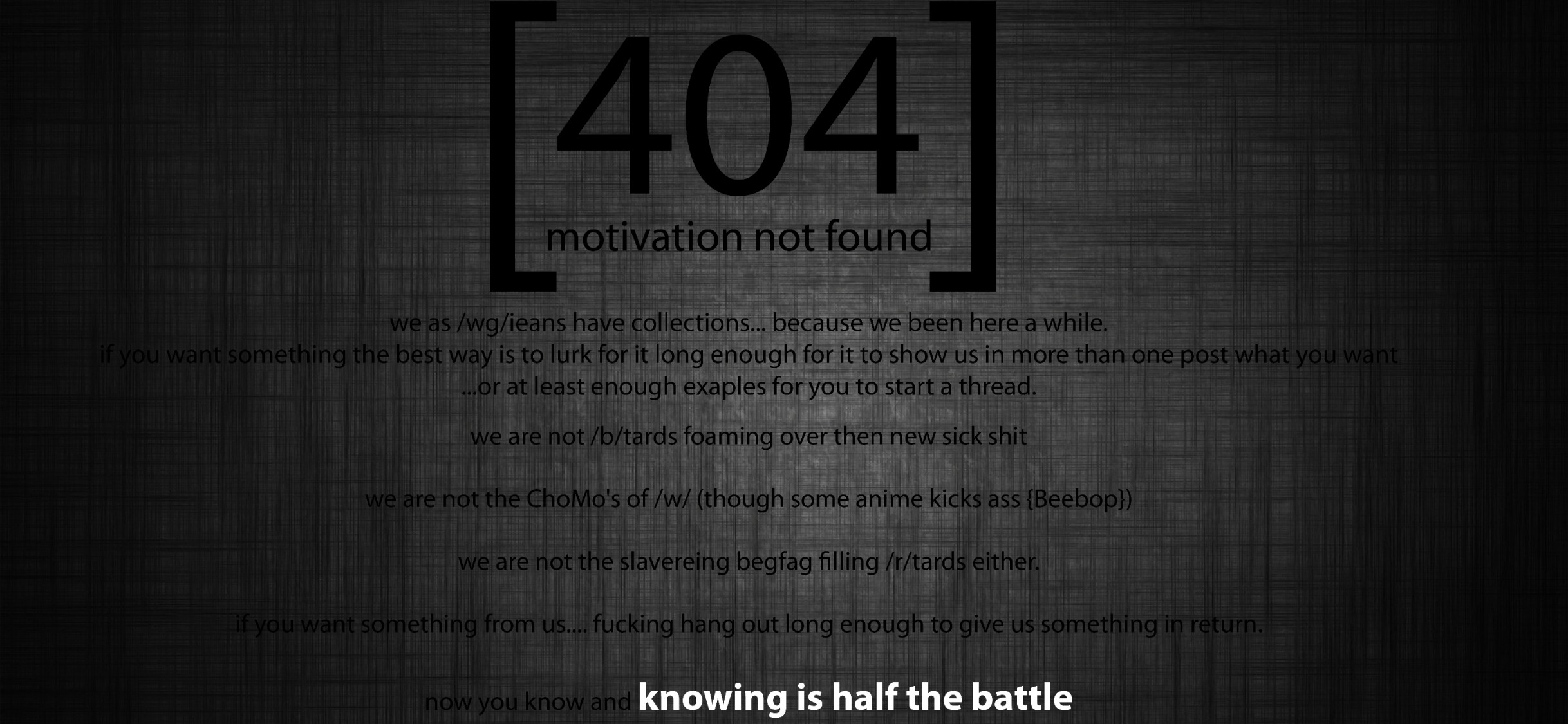 404 Motivation not found HD Wallpaper