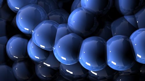Blue magnet balls HD Wallpaper