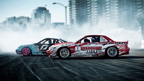 Cars drifting HD Wallpaper