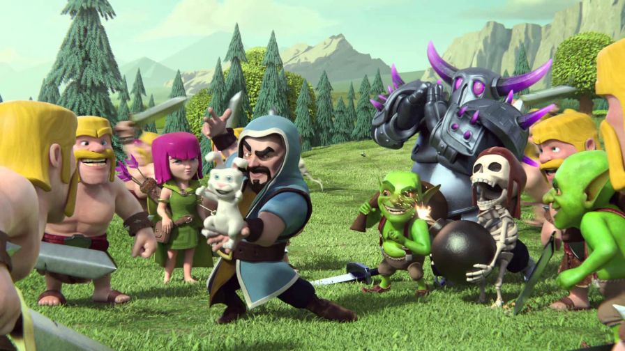 Clash of Clans Wizard Hd Wallpaper for Desktop and Mobiles 