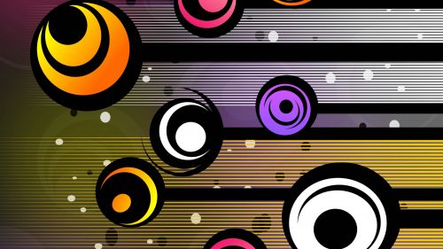 Colored circles HD Wallpaper