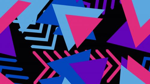 Colorful triangles HD Wallpaper