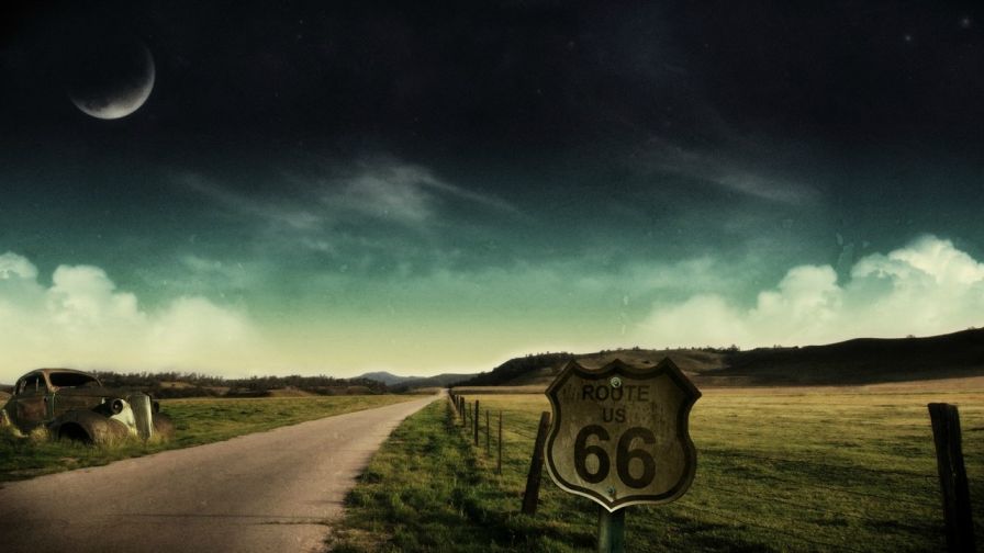 Download Full HD Route 66 Wallpaper Free