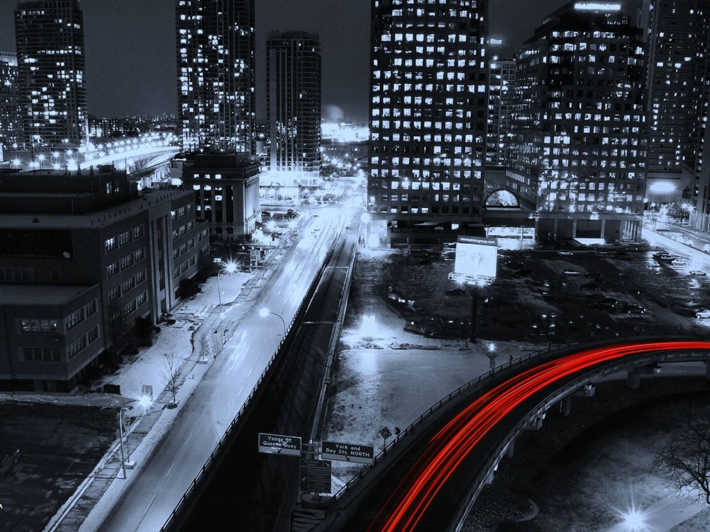 Free Cold City Night Wallpaper for Desktop and Mobiles