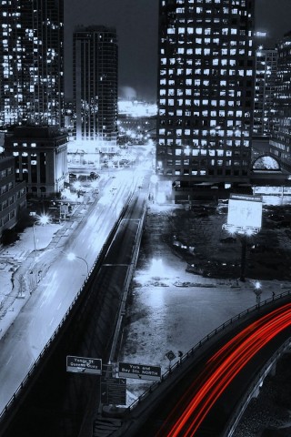 Free Cold City Night Wallpaper for Desktop and Mobiles