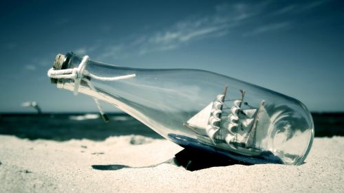 Free Download Ship in a Bottle Hd Wallpaper for Desktop and Mobiles
