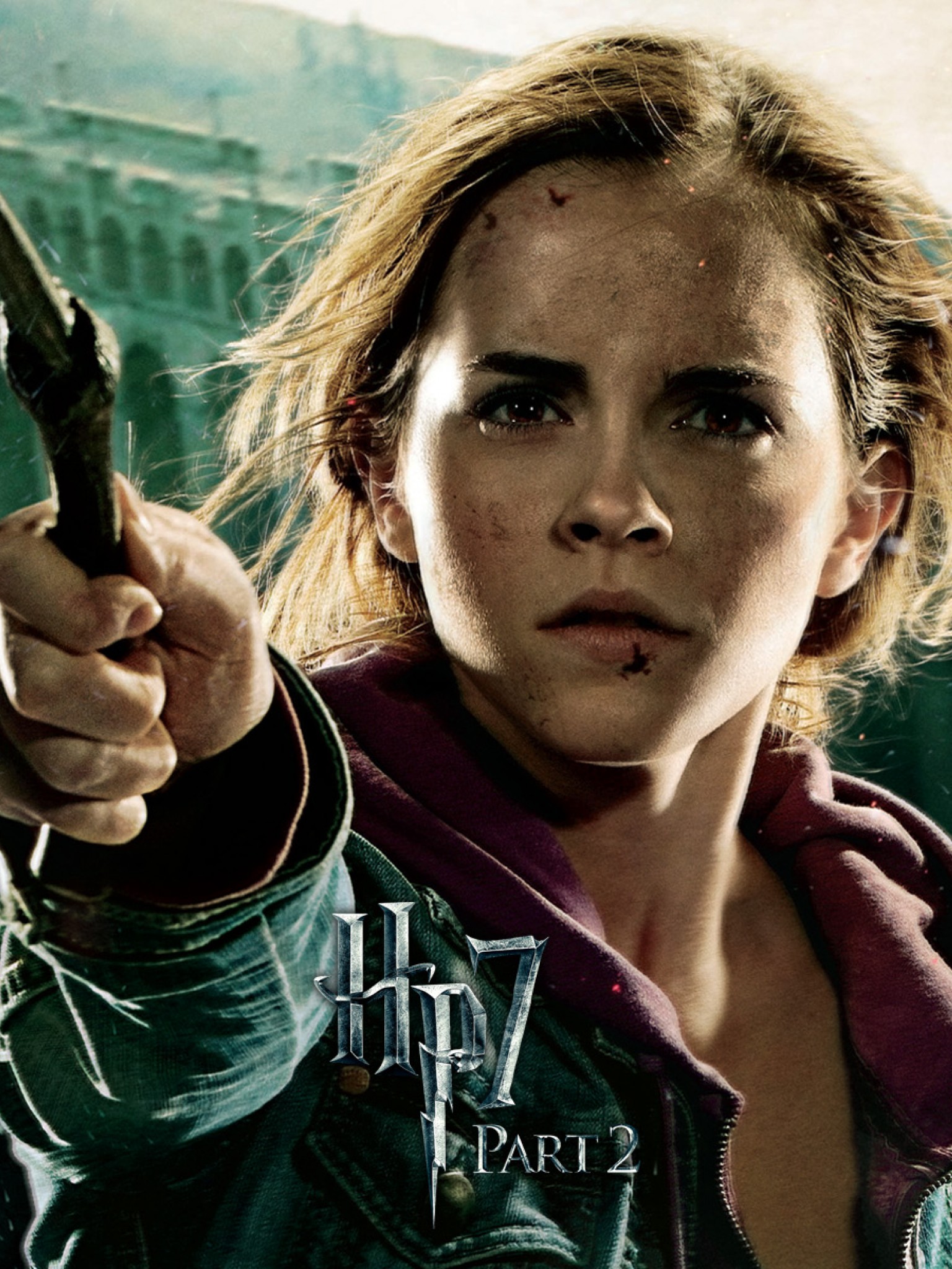 Free Emma Watson in The Deathly Hallows Part 2 Wallpaper for Desktop and Mobiles