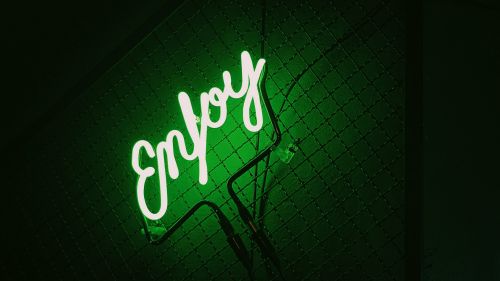 Green neon backlight HD Wallpaper