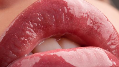 Lips and Mouth Close Up  HD Wallpaper