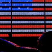 Neon American flag HD Wallpaper