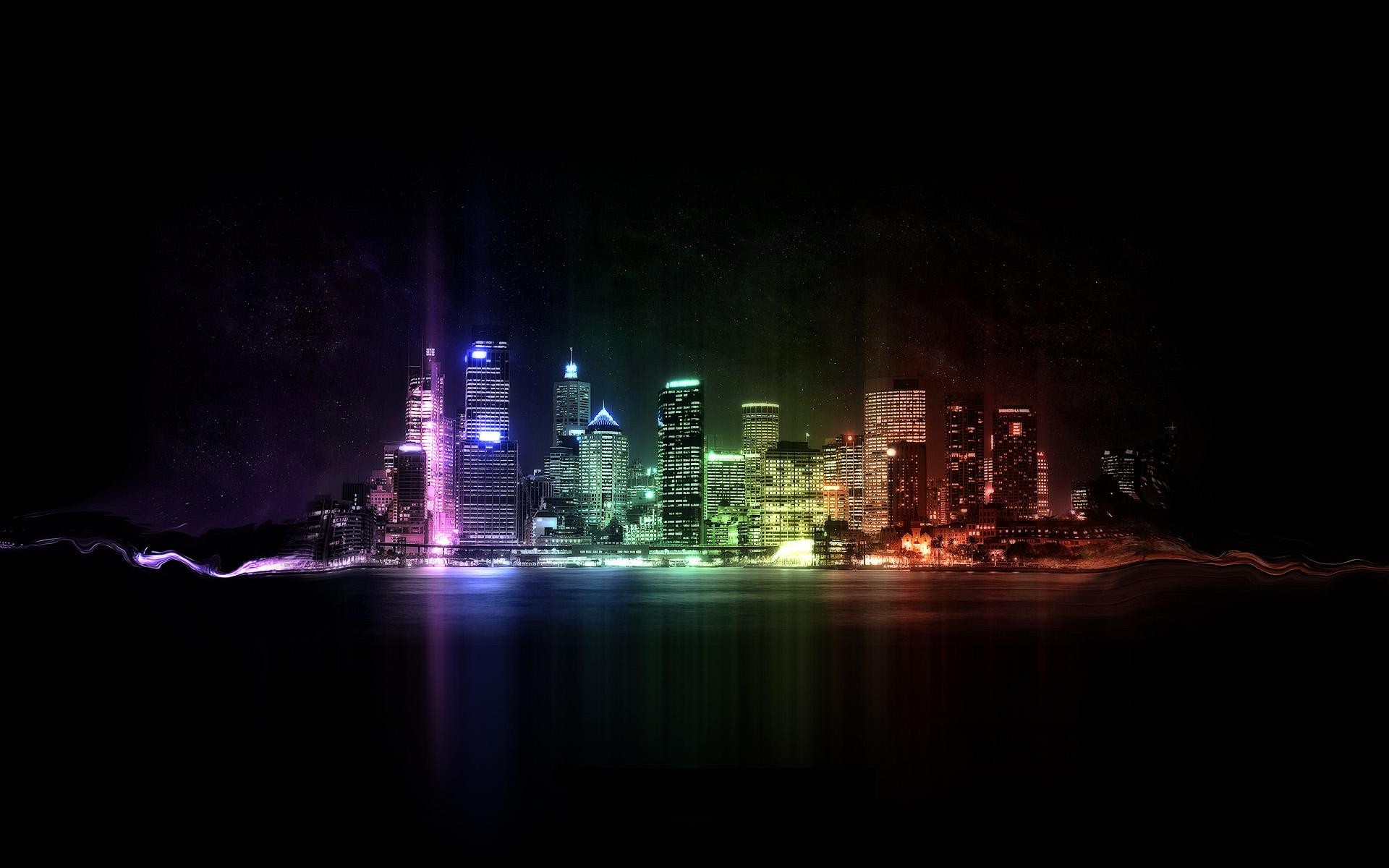 Rainbow City HD Wallpaper
