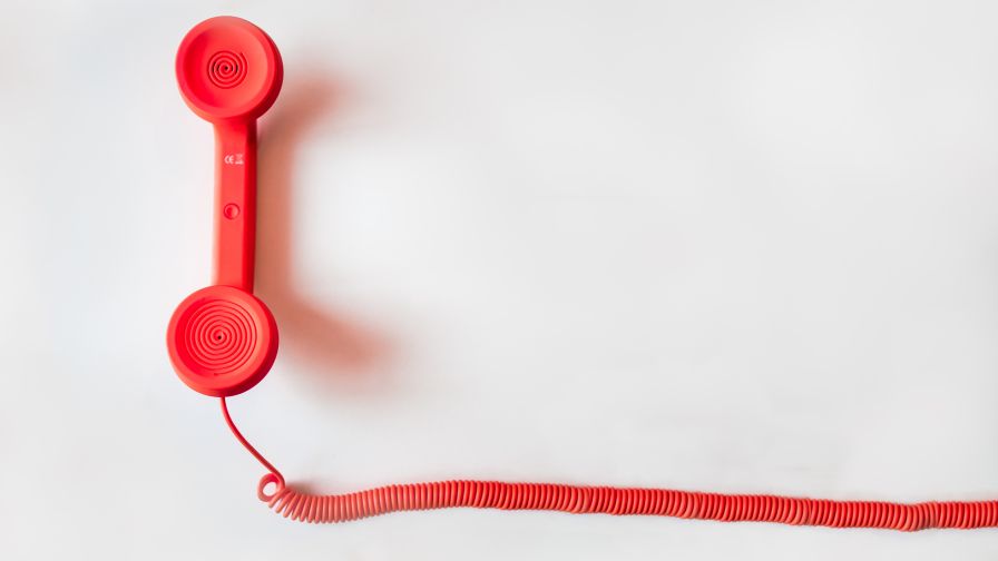 Red Telephone Hd Wallpaper for Desktop and Mobiles