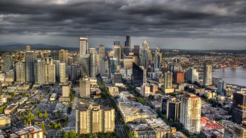 Seattle urban area HD Wallpaper