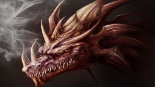 Smoking Dragon HD Wallpaper