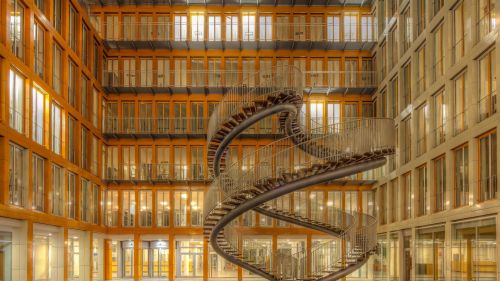 Spiral staircase to nowhere HD Wallpaper