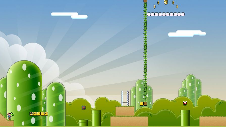 Super Mario Background Hd Wallpaper for Desktop and Mobiles