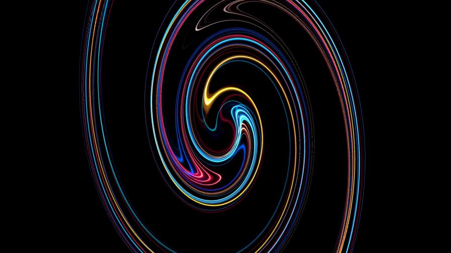 Twisted multicolored lines HD Wallpaper