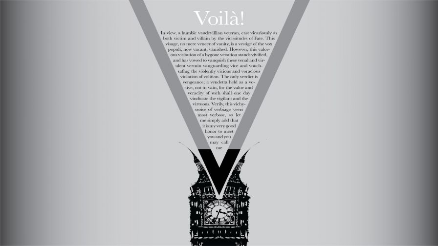 Voila! V for Vendetta HD wallpaper