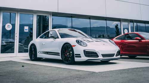 White Porsche HD Wallpaper