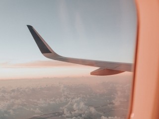 Wing outside of aircraft's window HD Wallpaper