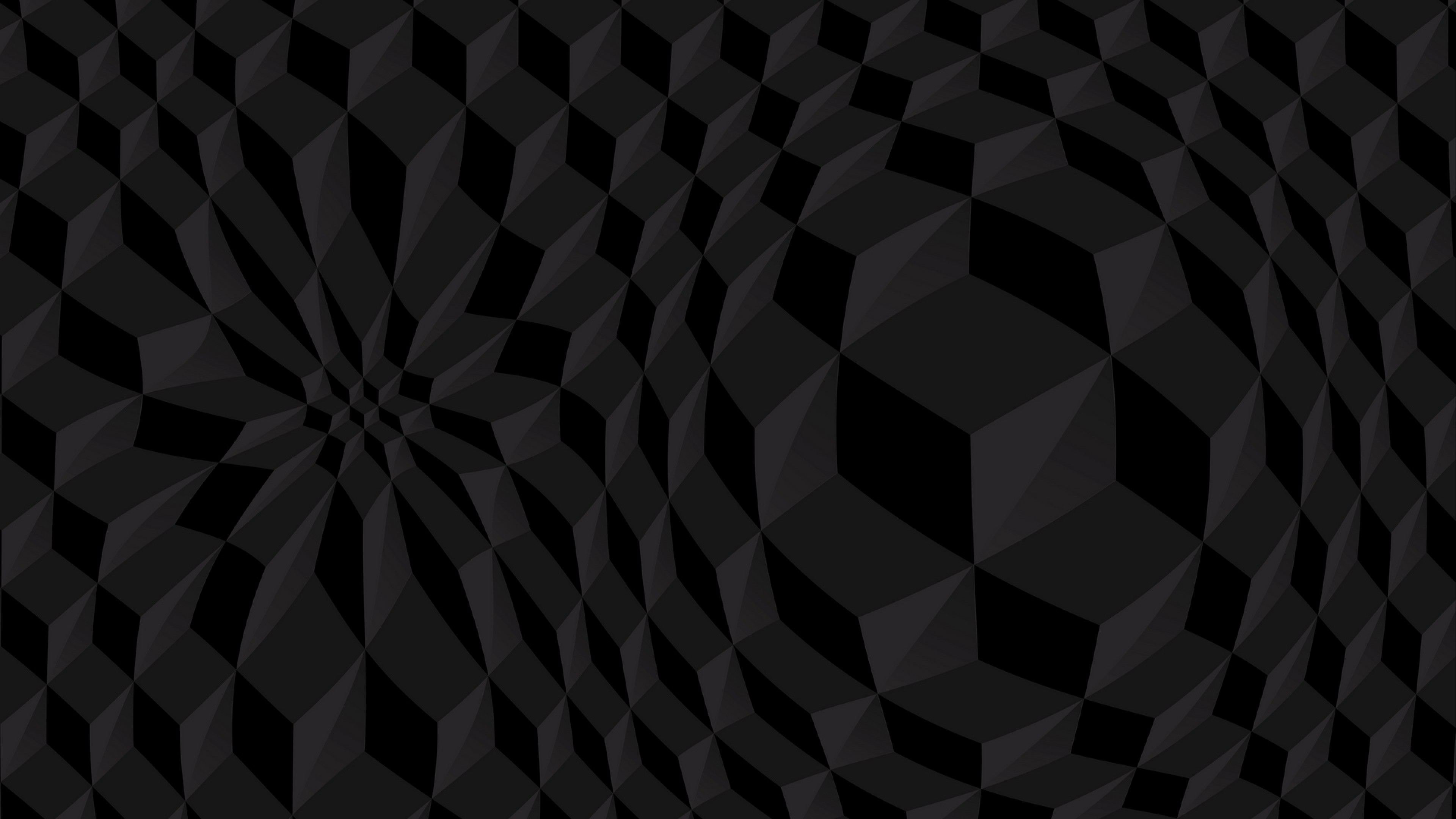 Black cubic structure HD Wallpaper 4K Ultra HD - HD Wallpaper -  