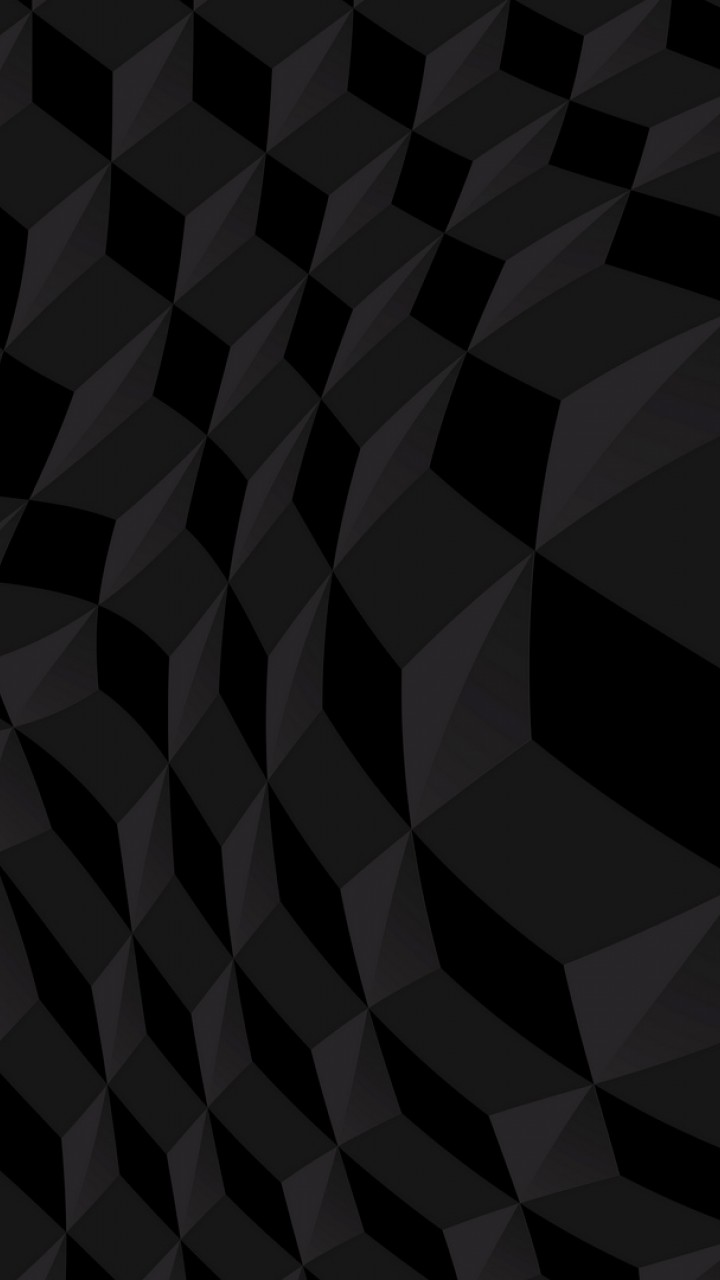 Black cubic structure HD Wallpaper 720x1280 - HD Wallpaper 