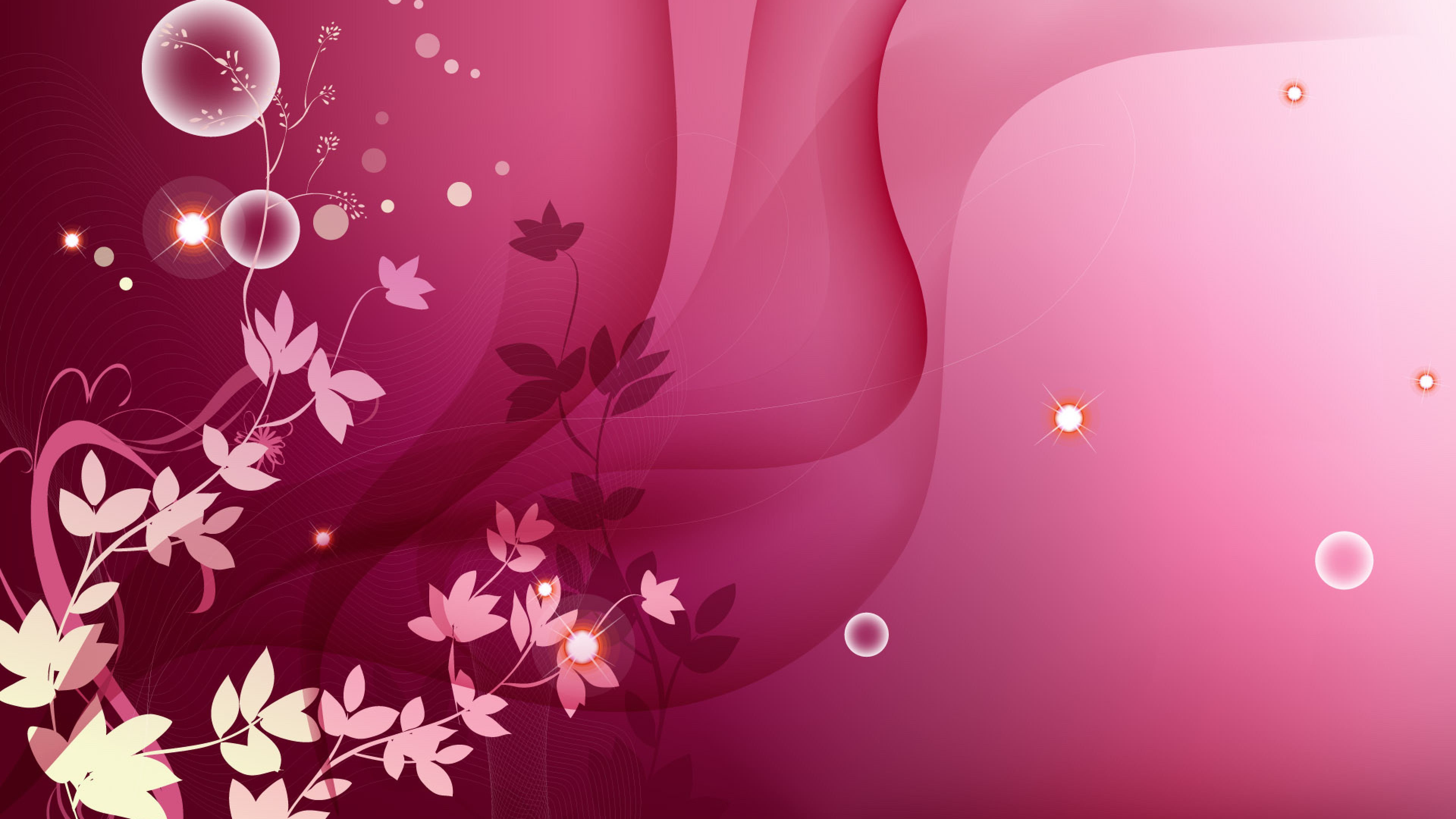 Free Download Pink Flower Vector Background Wallpaper for Desktop and  Mobiles 4K Ultra HD - HD Wallpaper 