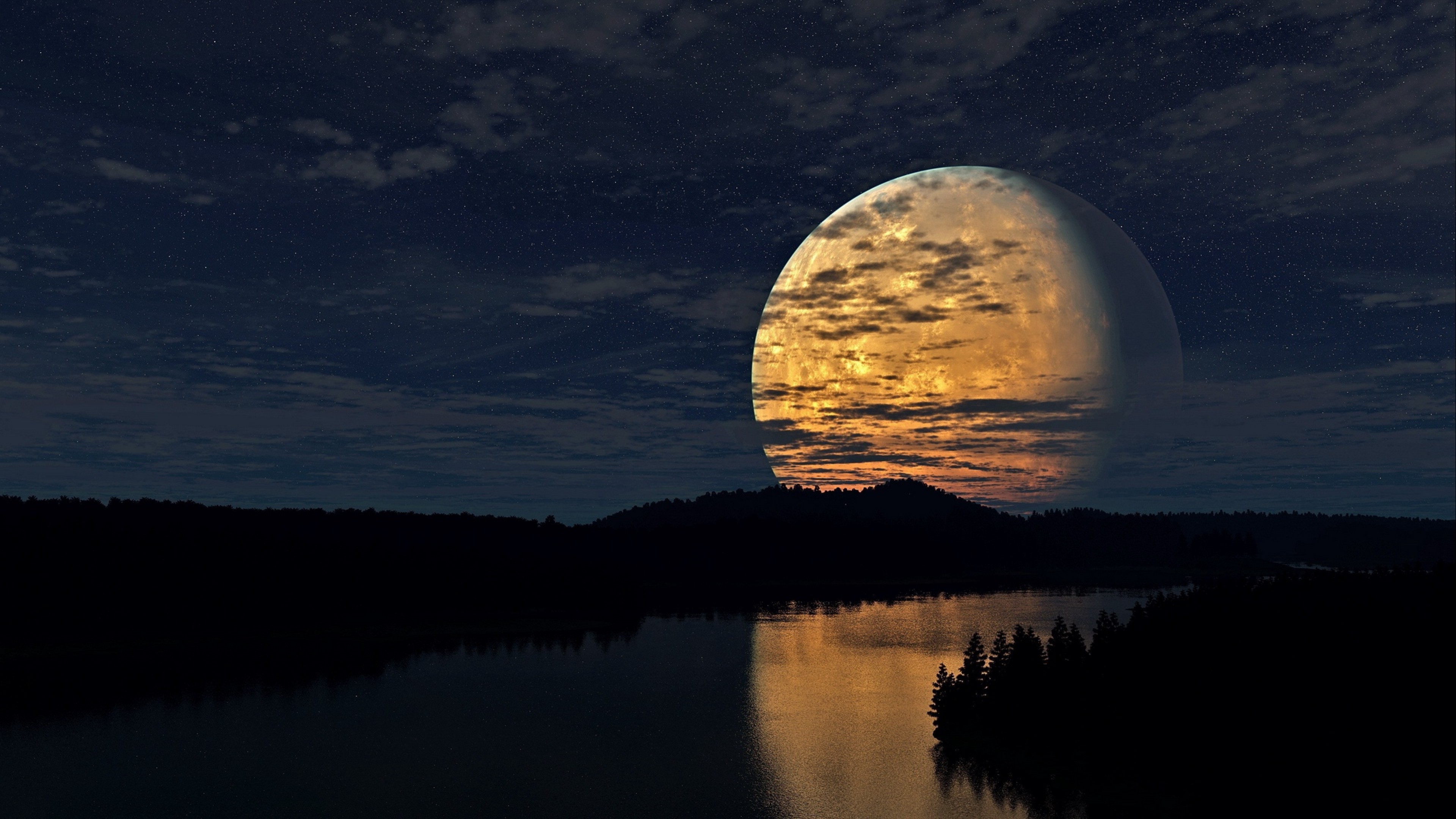 Песня ночь за горизонт. Лунный пейзаж. Красивая ночь. Ночь Луна. Пейзаж с луной.