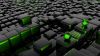 3D Green Cube Wallpaper for Desktop and Mobiles