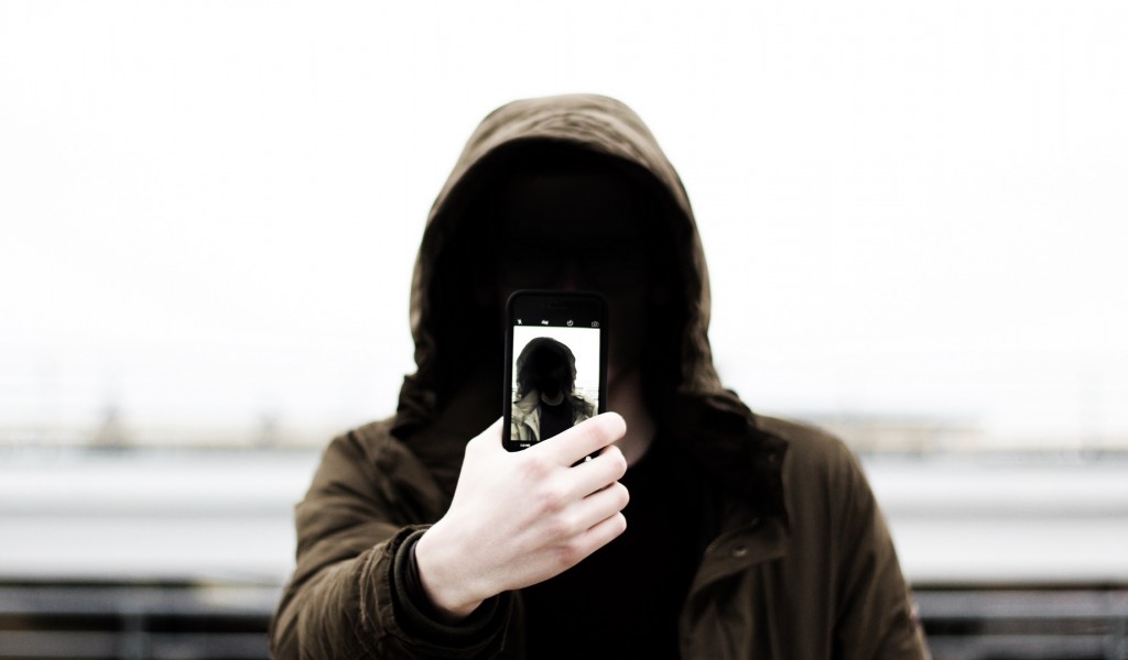 Anonymous taking a selfie HD Wallpaper