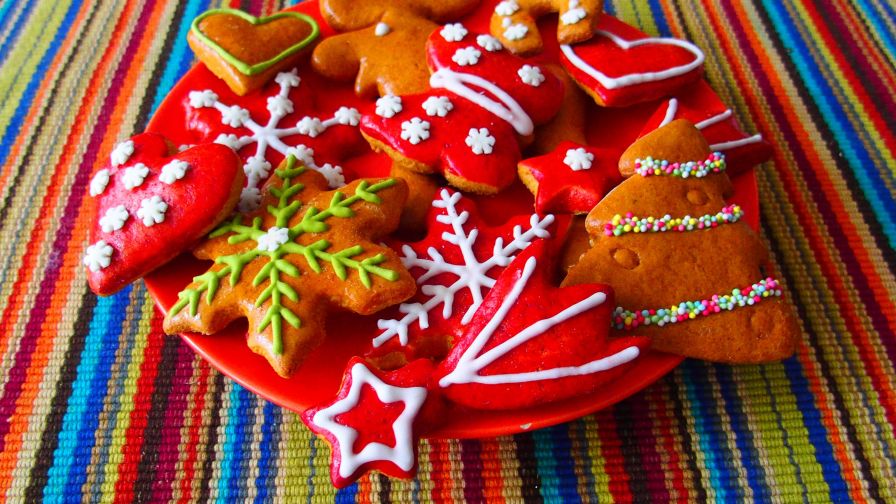 Assorted Christmas Pastries HD Wallpaper