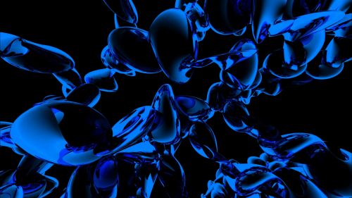 Blue molecules HD Wallpaper available in different dimensions
