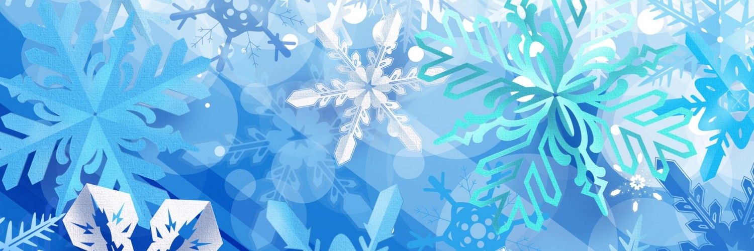 Blue Snowflake  HD Wallpaper