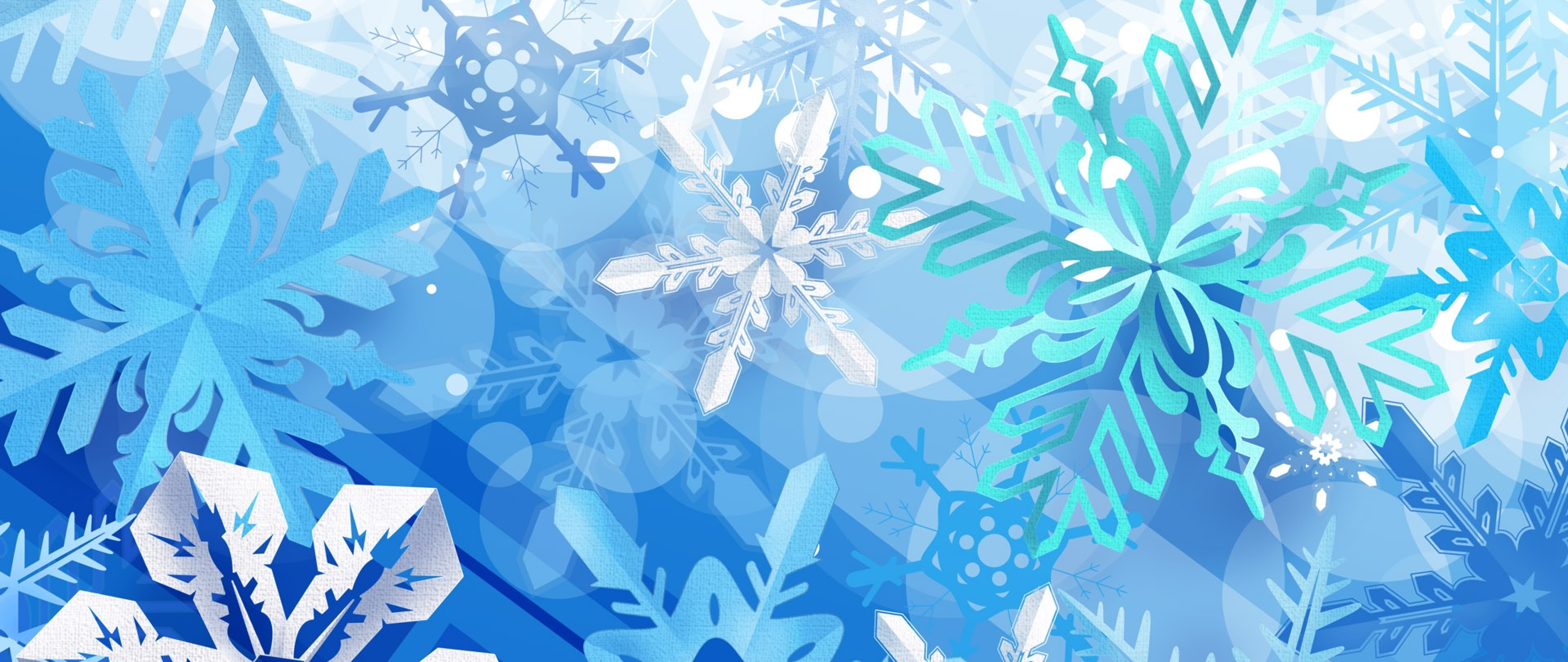 Blue Snowflake  HD Wallpaper