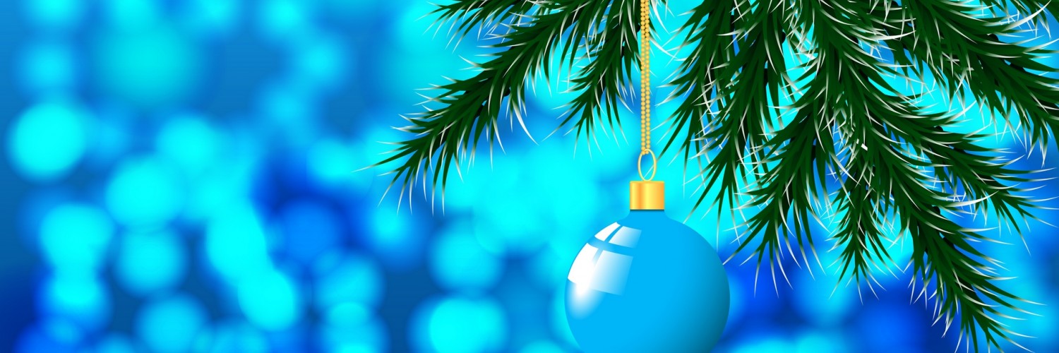 Christmas ball hanged on the tree HD Wallpaper