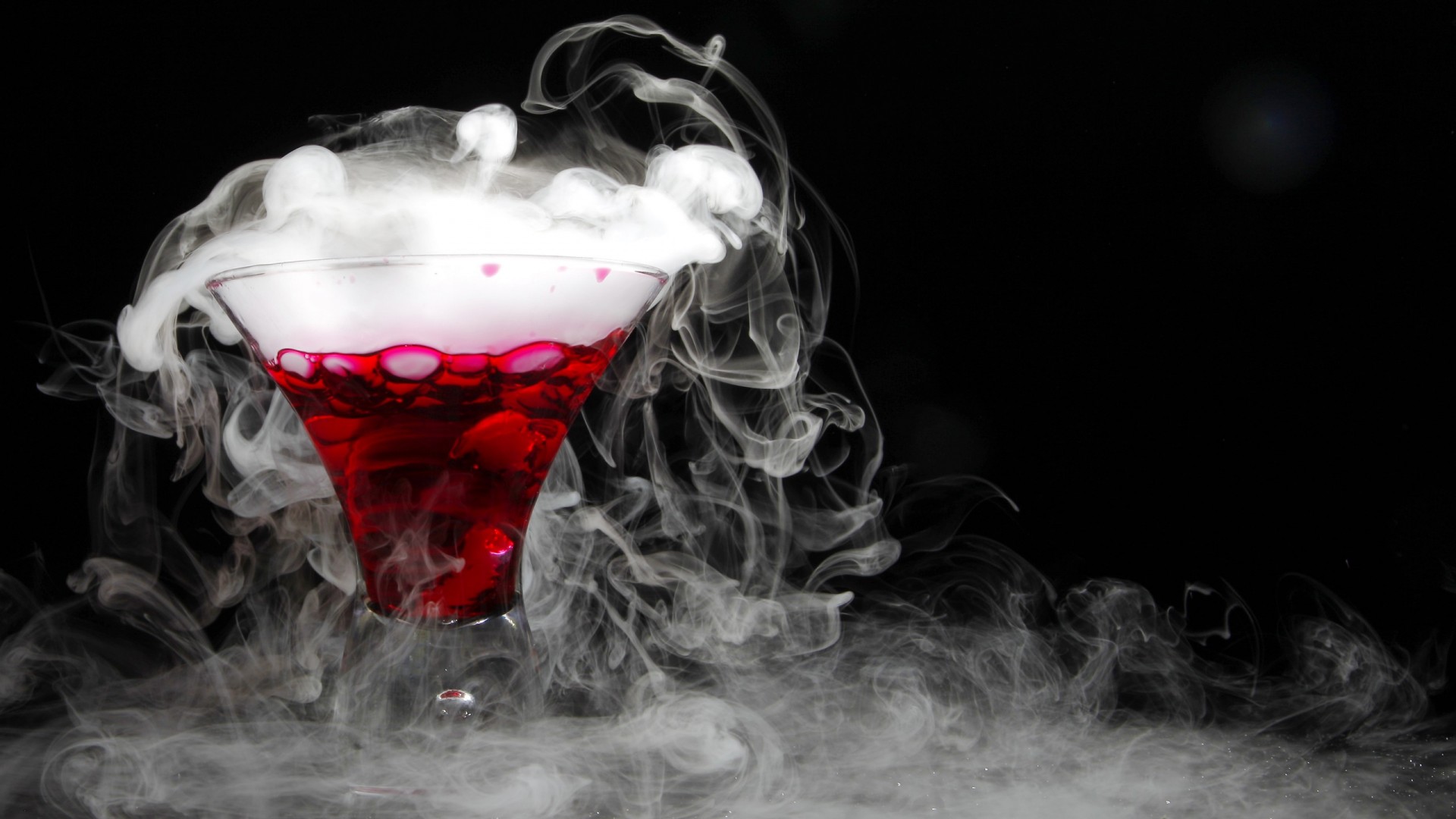 Cocktail Dry Ice Full Hd Wallpaper for Desktop and Mobiles