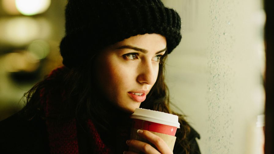 Coffee girl HD Wallpaper