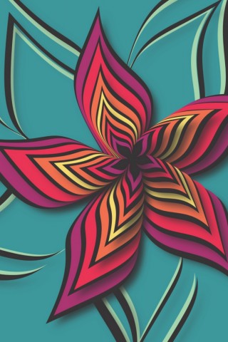 Coloful flower pattern HD Wallpaper